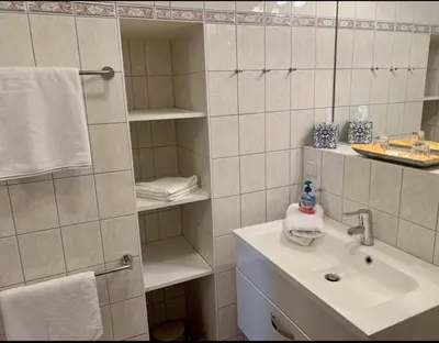 Ein Badezimmer in der Unterkunft Exklusiv-Studio 