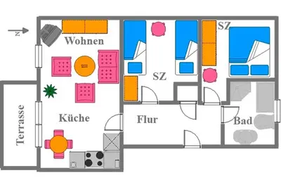 Grundriss der Unterkunft Villa 