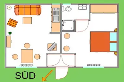 Grundriss der Unterkunft Windspiel, FW 2