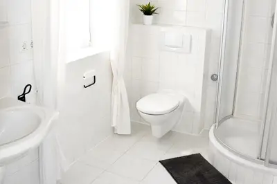 Ein Badezimmer in der Unterkunft Haus Birnbaum