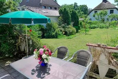 Ein Garten an der Unterkunft Windspiel, FW 3