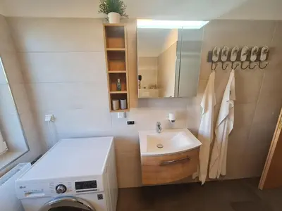 Ein Badezimmer in der Unterkunft Ostseewelle Whg 2