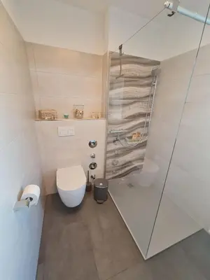 Ein Badezimmer in der Unterkunft Ostseewelle Whg 2