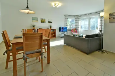 Küche/Küchenzeile in der Unterkunft Ostseewelle Whg 2