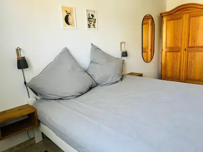 Ein Bett oder Betten in einem Zimmer der Unterkunft Wohnung Pauli, FW 2