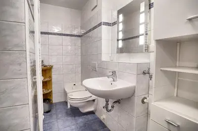 Ein Badezimmer in der Unterkunft Villa Vogelsang, FW 2