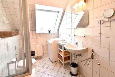 Ein Badezimmer in der Unterkunft Ostseewelle Whg 8
