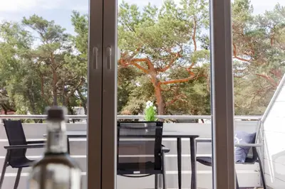 Ein Balkon oder eine Terrasse in der Unterkunft DER STÖRTEBEKER - 