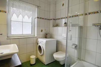 Ein Badezimmer in der Unterkunft Strandläufer