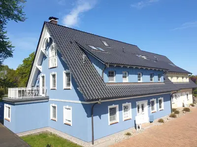 Das Gebäude in dem sich die Ferienwohnung befindet