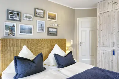 Ein Bett oder Betten in einem Zimmer der Unterkunft Villa Vogelsang, Pier 6