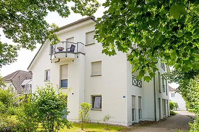 Das Gebäude in dem sich die Ferienwohnung befindet