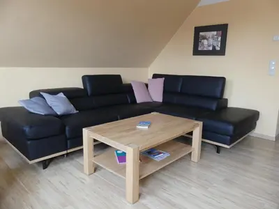 Ein Sitzbereich in der Unterkunft Haus Marleen OG, FW 2
