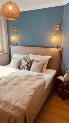 Ein Bett oder Betten in einem Zimmer der Unterkunft Ostseeglück
