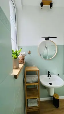 Ein Badezimmer in der Unterkunft Ostseeglück