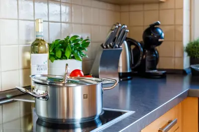 Küche/Küchenzeile in der Unterkunft Birkenstraße 7, Wohnung 7