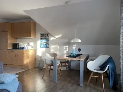 Küche/Küchenzeile in der Unterkunft Antonia Strandstr 21 Whg 6