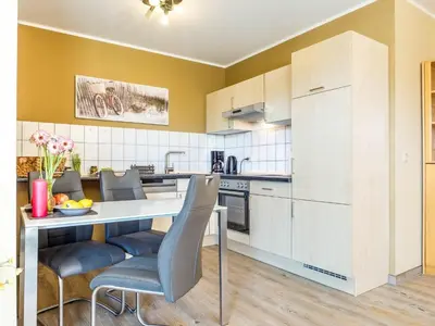 Küche/Küchenzeile in der Unterkunft Strandstraße 51 Whg 1