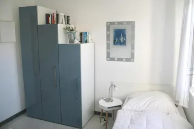 Ein Bett oder Betten in einem Zimmer der Unterkunft Strandstraße 21 Whg 5