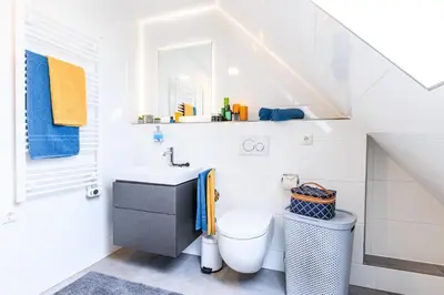 Küche/Küchenzeile in der Unterkunft Birkenstraße 6 Haus II Whg5