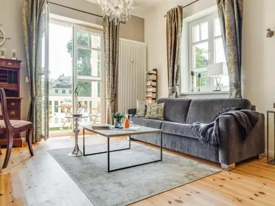Ein Sitzbereich in der Unterkunft Villa Balticum - Ferienwohnung 2