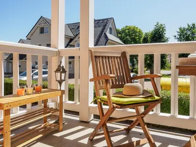 Ein Balkon oder eine Terrasse in der Unterkunft Villa Balticum - Ferienwohnung 2