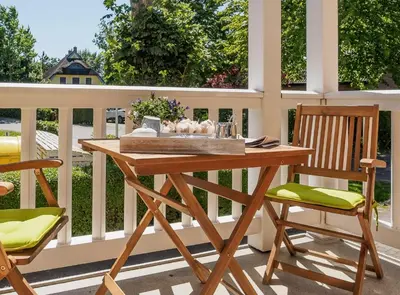 Ein Balkon oder eine Terrasse in der Unterkunft Villa Balticum - Ferienwohnung 2