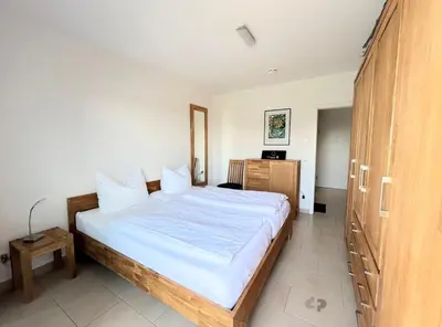 Ein Bett oder Betten in einem Zimmer der Unterkunft OSTSEEPANORAMA Penth Nr 29 max 4 Pers