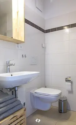 Ein Badezimmer in der Unterkunft OSTSEEPANORAMA Penth Nr 29 max 4 Pers