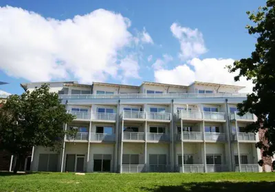 Das Gebäude in dem sich die Ferienwohnung befindet