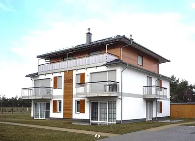 Das Gebäude in dem sich die Ferienwohnung befindet