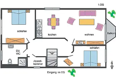 Grundriss der Unterkunft Zähler, Brunhilde