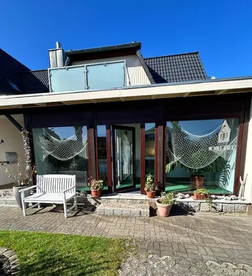 Das Gebäude in dem sich die Ferienwohnung befindet