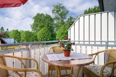 Ein Balkon oder eine Terrasse in der Unterkunft Gotland 2