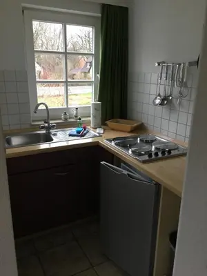 Küche/Küchenzeile in der Unterkunft Ferienhaus Schiffchen 