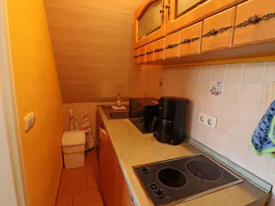 Küche/Küchenzeile in der Unterkunft Ferienwohnung, Wieck am Darß