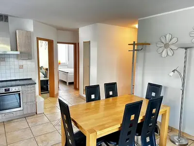 Küche/Küchenzeile in der Unterkunft Birkenstraße 7 Whg 1