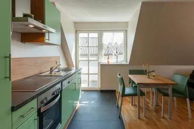 Küche/Küchenzeile in der Unterkunft Gustavs Apartment