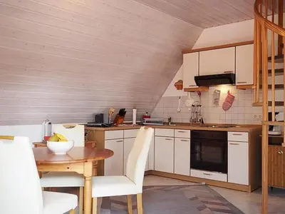 Küche/Küchenzeile in der Unterkunft Ferienhaus Weinhardt - Whg 1