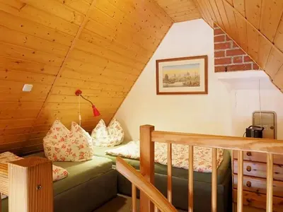 Ein Sitzbereich in der Unterkunft Ferienhaus Weinhardt - Whg 2
