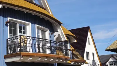 Das Gebäude in dem sich die Ferienwohnung befindet