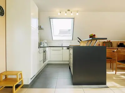 Küche/Küchenzeile in der Unterkunft Am Paalen 2 Whg 2