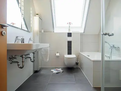 Ein Badezimmer in der Unterkunft Am Paalen 2 Whg 2