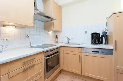 Küche/Küchenzeile in der Unterkunft Birkenstraße 7 Whg 2