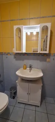 Ein Badezimmer in der Unterkunft Birkenstraße 7 Whg 3