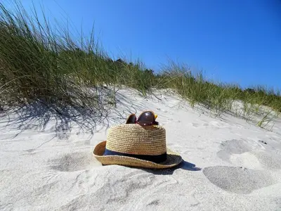 Ein Strand an oder in der Nähe der Ferienwohnung