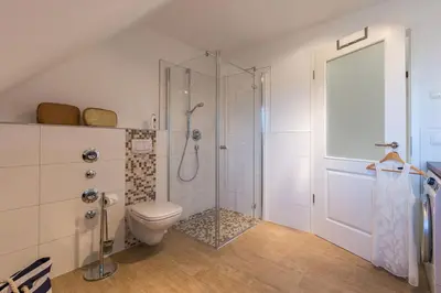 Ein Badezimmer in der Unterkunft Whg 15 - Strandläufer