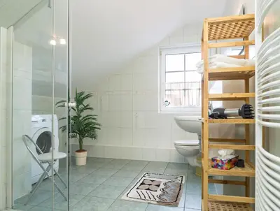 Ein Badezimmer in der Unterkunft Birkenstraße 7 Whg 6