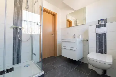 Ein Badezimmer in der Unterkunft Hoppenberg 5a