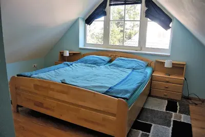 Ein Bett oder Betten in einem Zimmer der Unterkunft Wiesenstraße 40